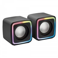 Mars gaming mscube negro altavoces gaming rgb compactos procesador sonido dsp 8w