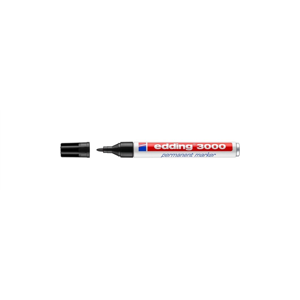 Edding 3000 marcador permanente punta redonda negro