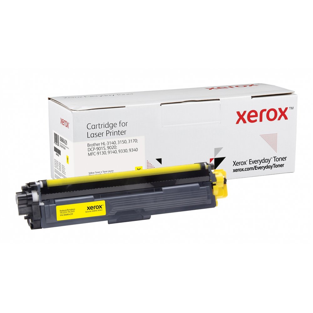 everyday tóner de alto rendimiento amarillo , brother tn-225y/ tn-245y equivalente de xerox, 2200 páginas