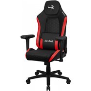 aerocool crownbr rojo, silla gaming ergonómica, cojines ajustables, cuero sintético premium