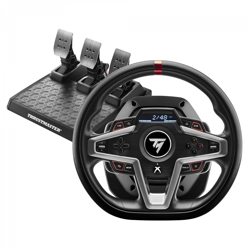 Thrustmaster 4460182 mando y volante negro usb volante + pedales analógico/digital pc, xbox one, xbox one s, xbox one x, xbox se