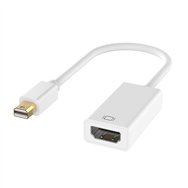 ewent ec1451 cambiador de género para cable mini displayport hdmi blanco