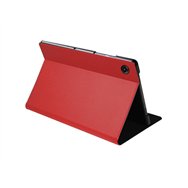Silverht bookcase wave funda tablet 10.5 para samsung galaxy tab a8 modelo sm-x200 sm-x205 roja