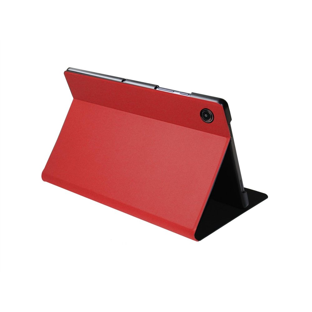 Silverht bookcase wave funda tablet 10.5 para samsung galaxy tab a8 modelo sm-x200 sm-x205 roja