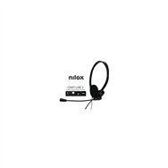 Nilox auriculares doble jack con microfono pc