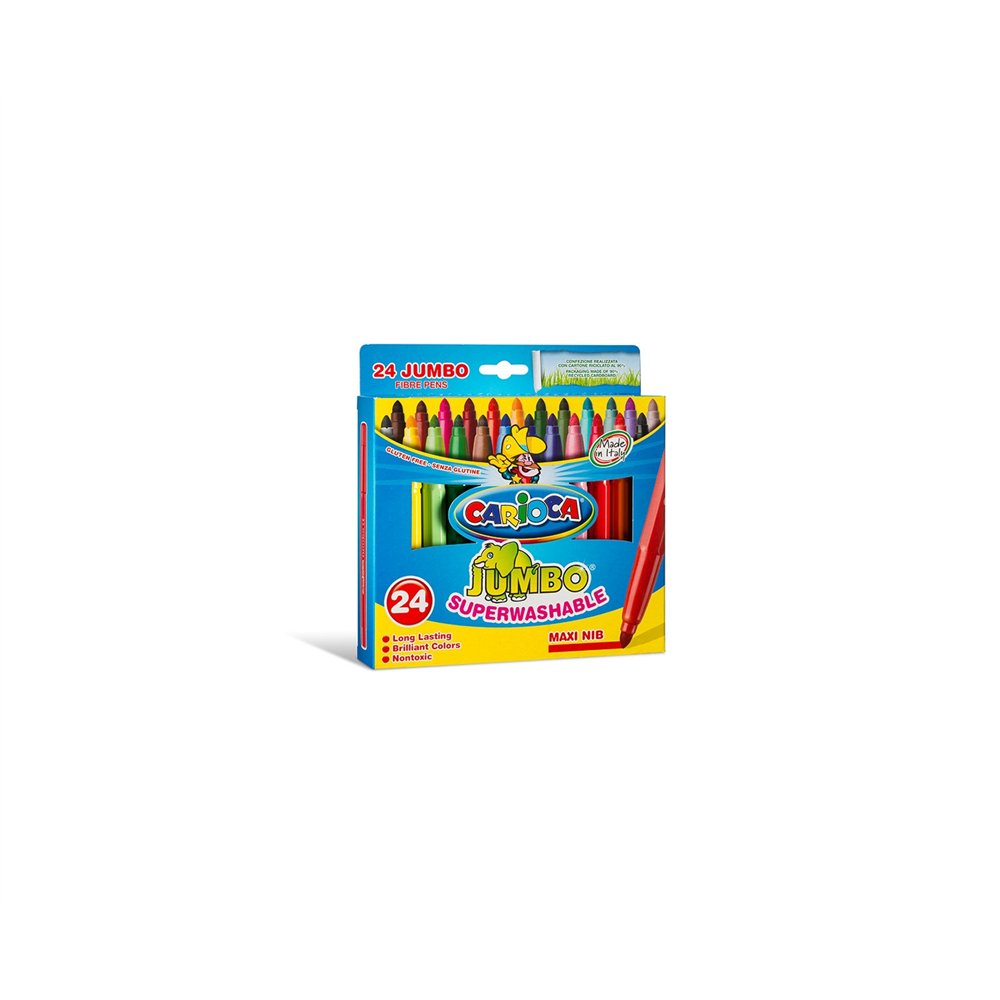 Carioca jumbo rotulador extra-grueso multicolor 24 pieza(s)