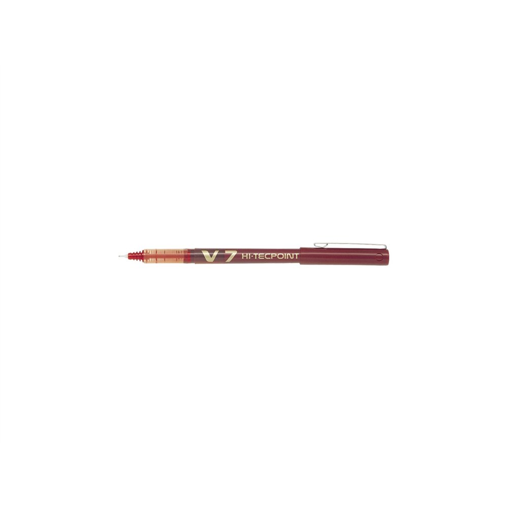 Pilot hi-tecpoint v7 bolí­grafo cilí­ndrico rojo