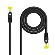 Nanocable cable red latiguillo rj45 lszh cat6a sftp awg26 negro 25 cm