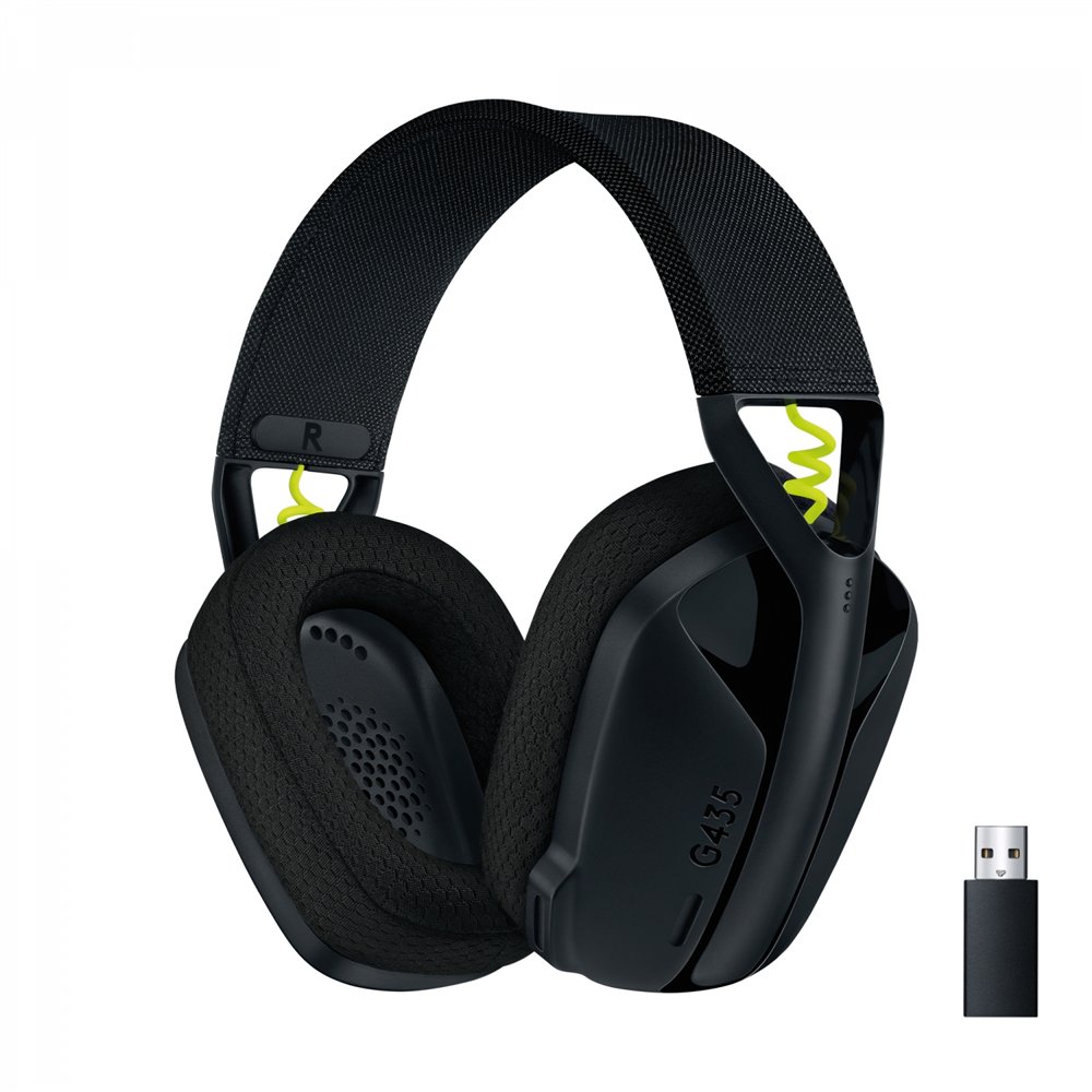 Logitech g g435 lightspeed wireless gaming headset auriculares inalã¡mbrico diadema juego bluetooth negro