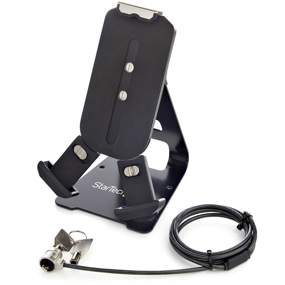 Startechcom soporte seguro para tablet con cable de seguridad con candado k-slot - base para tablets de 79 a 13 pulgadas - sopor