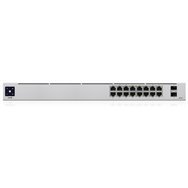 Ubiquiti networks unifi 16-port poe gestionado l2/l3 gigabit ethernet (10/100/1000) energí­a sobre ethernet (poe) 1u plata