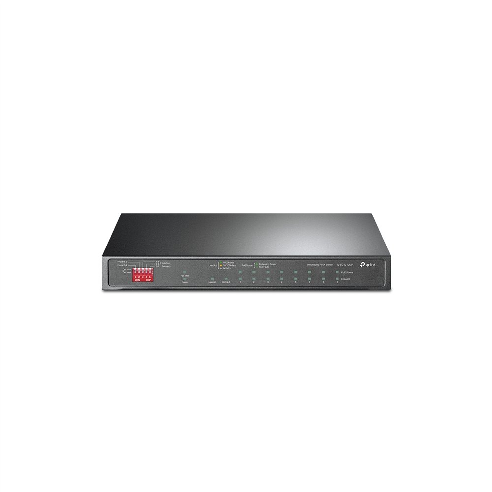 tp-link tl-sg1210mp switch no administrado gigabit ethernet (10/100/1000) energí­a sobre ethernet (poe) negro