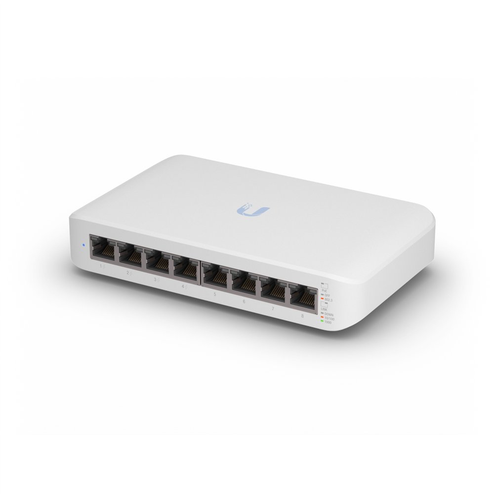 Ubiquiti networks unifi switch lite 8 poe gestionado l2 gigabit ethernet (10/100/1000) energí­a sobre ethernet (poe) blanco