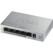 zyxel gs1005hp no administrado gigabit ethernet (10/100/1000) energí­a sobre ethernet (poe) plata