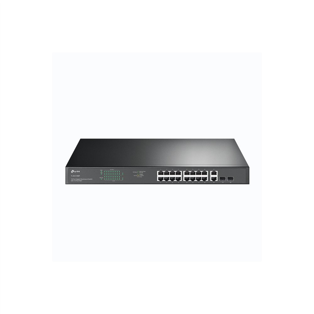 Tp-link tl-sg1218mp switch gigabit ethernet (10/100/1000) energía sobre ethernet (poe) negro