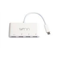 Sveon sct502 hub de interfaz usb 3.2 gen 1 (3.1 gen 1) type-c 5000 mbit/s blanco