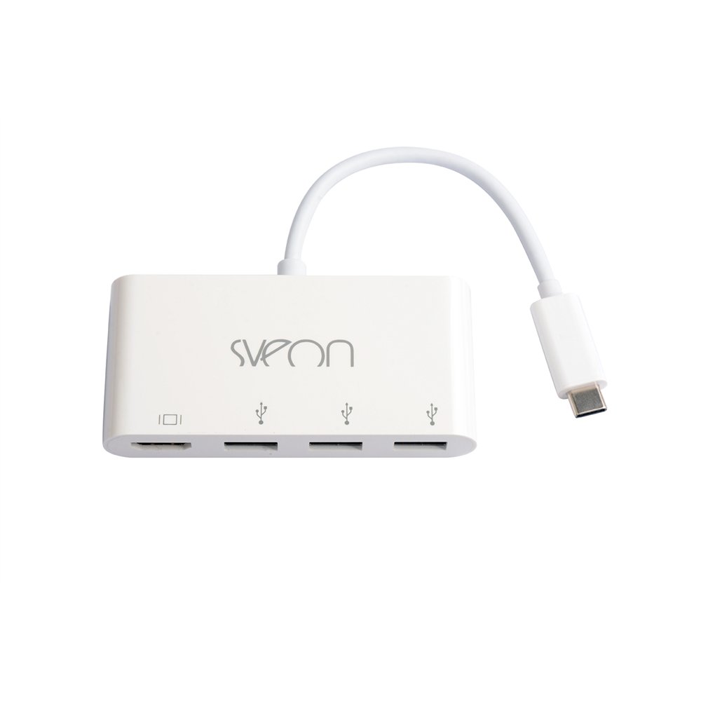 Sveon sct502 hub de interfaz usb 3.2 gen 1 (3.1 gen 1) type-c 5000 mbit/s blanco