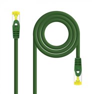 Nanocable cable red latiguillo rj45 lszh cat.6a sftp awg26, verde, 25 cm