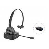 conceptronic polona03bd auricular y casco auriculares inalámbrico diadema oficina/centro de llamadas bluetooth base de carga neg