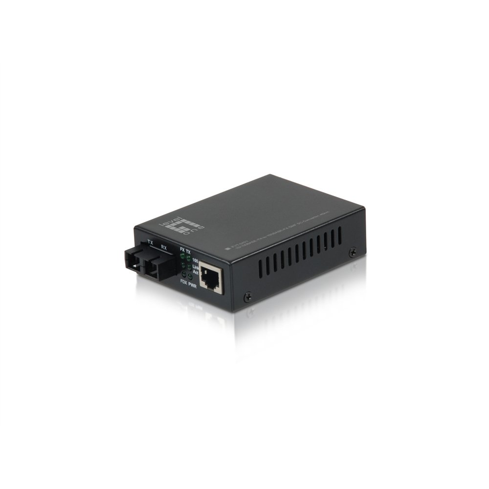Levelone fvt-2401 convertidor de medio 100 mbit/s 1310 nm monomodo negro
