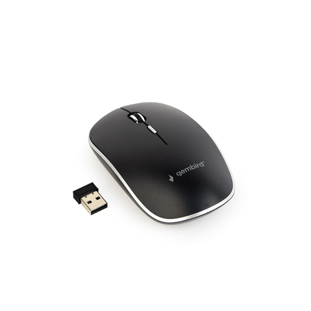 Gembird musw-4b-01 ratón ambidextro rf inalámbrico í?ptico 1600 dpi