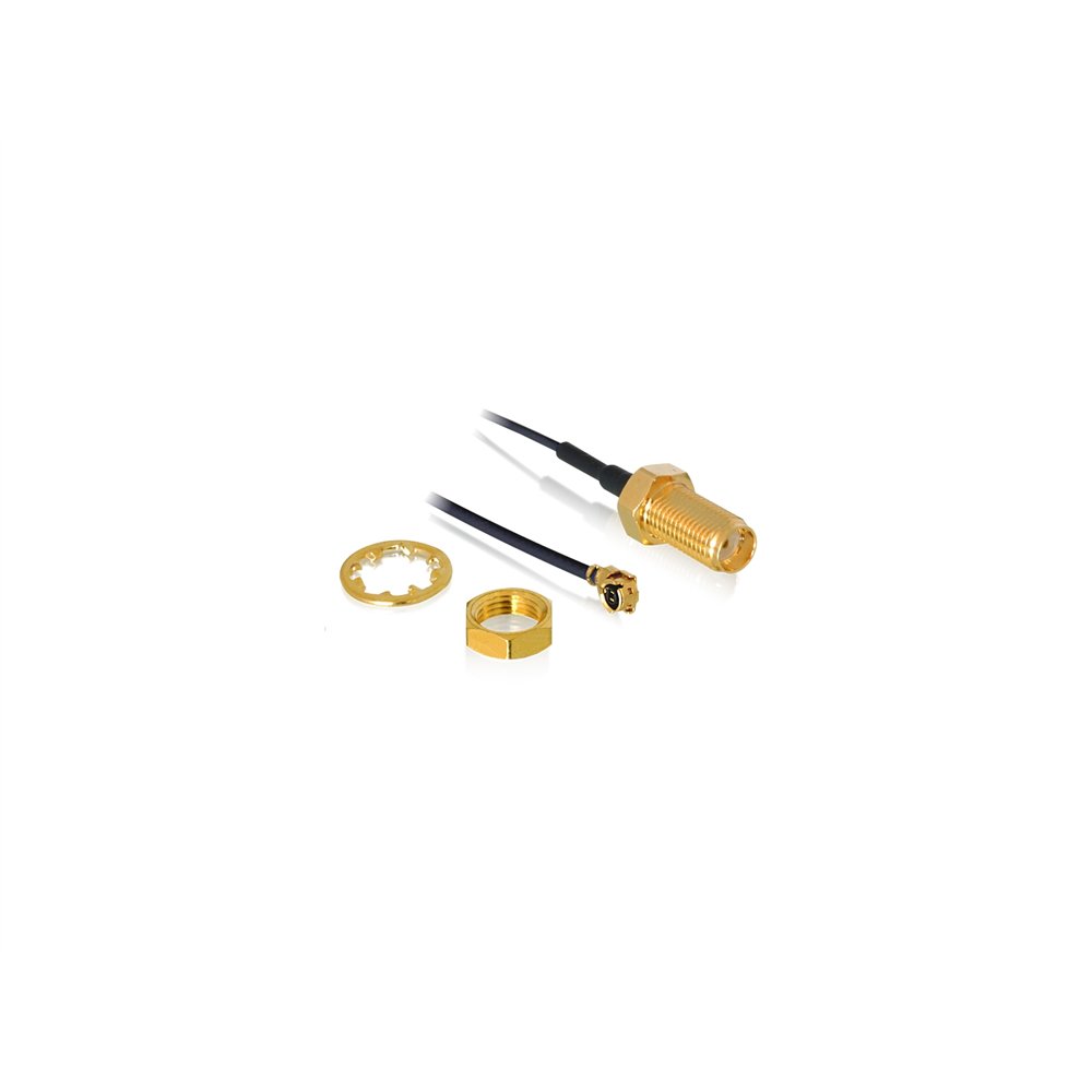 Delock 88824 cable coaxial 035 m mhf (i-pex) rf sma negro