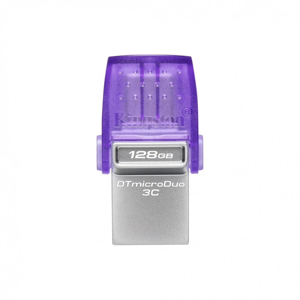 kingston technology datatraveler microduo 3c unidad flash usb 128 gb usb type-a / usb type-c 3.2 gen 1 (3.1 gen 1) acero inoxida