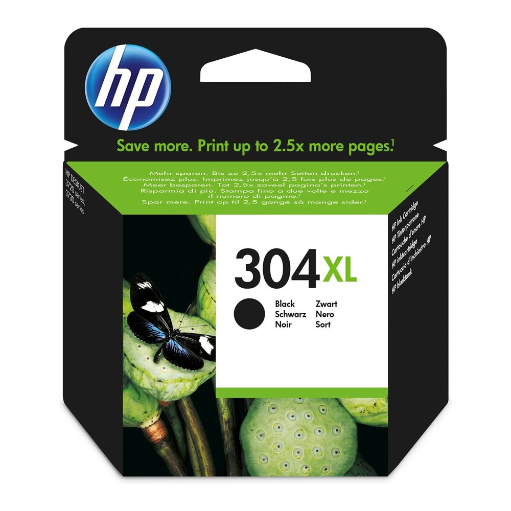 Hp cartucho de tinta original 304xl negro