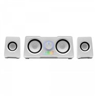 Mars gaming ms22w altavoces compactos gaming 2.2 rgb flow subwoofer + 4 altavoces activos sonido dsp 35w blanco