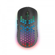 mars gaming mmw3, ratón gaming inalámbrico, rgb flow, ultraligero 79g, 3200dpi, negro