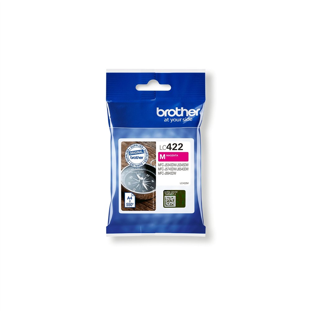 Brother lc-422m cartucho de tinta 1 pieza(s) original magenta