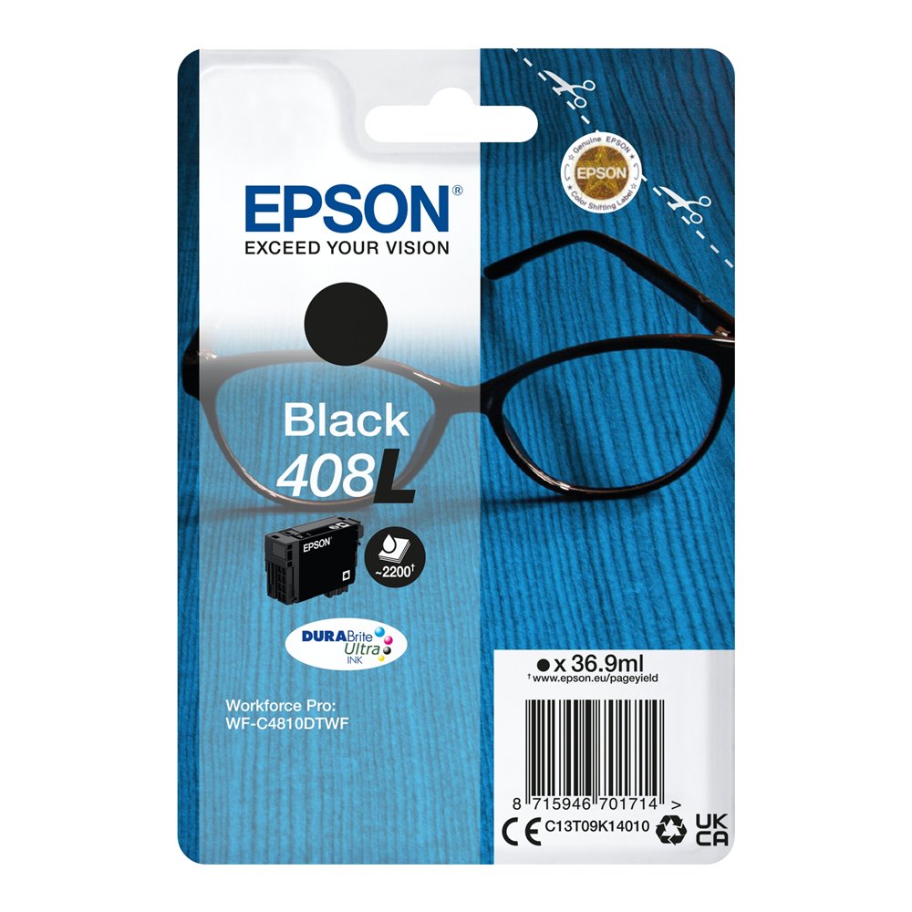 Epson singlepack black 408l durabrite ultra ink