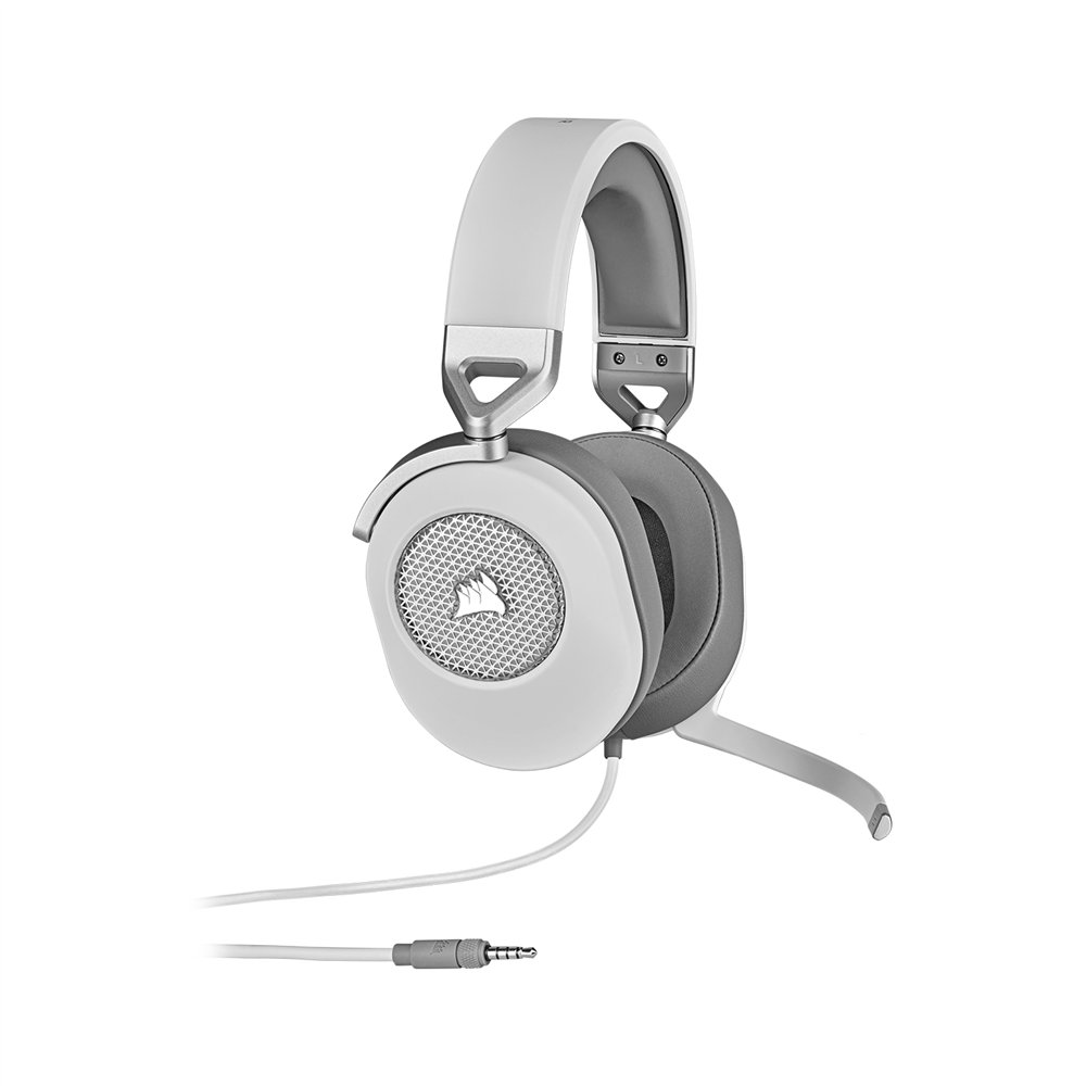 Corsair hs65 surround auriculares alámbrico de mano juego blanco
