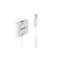 Lindy 43339 adaptador de cable de vÍdeo 01 m USB Tipo C HDMI Blanco
