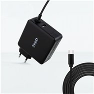 Tooq tqlc-usbc90pd adaptador e inversor de corriente auto 90 w negro