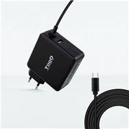 Tooq tqlc-usbc65pd adaptador e inversor de corriente interior 65 w negro