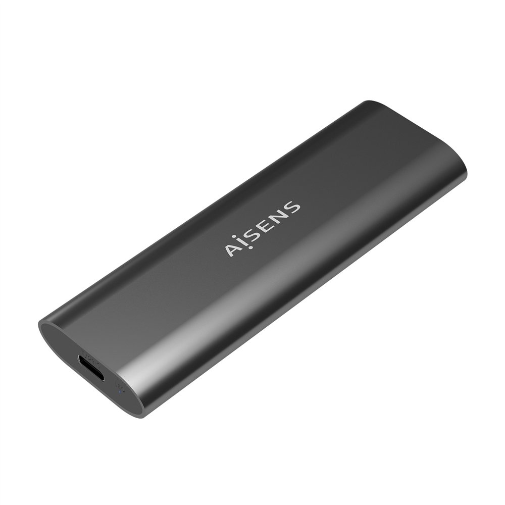 aisens asm2-015gr caja para disco duro externo caja externa para unidad de estado sólido (ssd) gris m.2