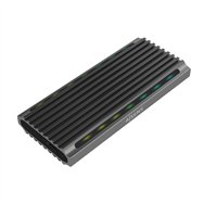 Aisens caja externa m.2 rgb gaming asm2-rgb011gr sata/nvme a usb3.1 gen2, gris