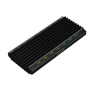 Aisens caja externa m.2 rgb gaming asm2-rgb012b sata/nvme a usb3.1 gen2, negra
