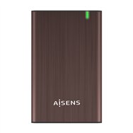 Aisens caja externa 2.5" ase-2525bwn 9.5 mm sata a usb 3.0/usb 3.1 gen1, marron