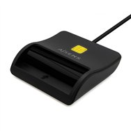 aisens lector de tarjeta inteligente dni, usb-c, negro