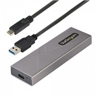 Startech.com caja externa de aluninio usb-c 10gbps a nvme m.2 o ssd m.2 sata - sin herramientas para ssd m.2 ngff pcie/sata - co