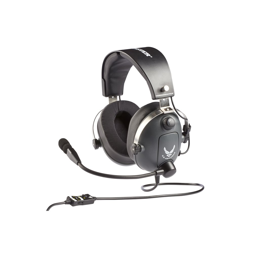 Thrustmaster 4060196 auricular y casco auriculares alámbrico aviación/control de tráfico aéreo gris