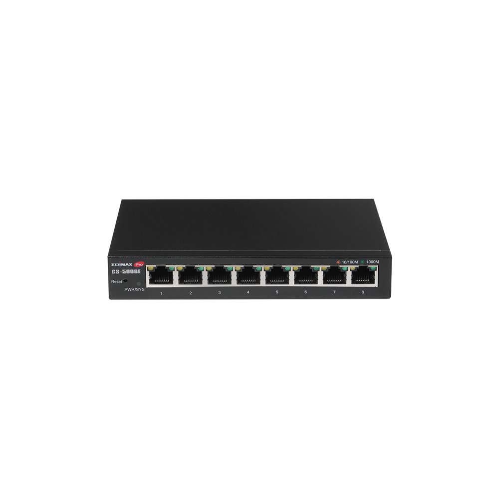 Edimax gs-5008e switch gigabit ethernet (10/100/1000) negro