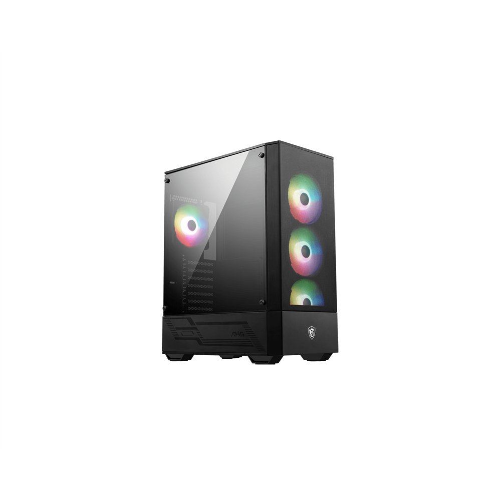 Msi mag forge 112r carcasa de ordenador midi tower negro, transparente