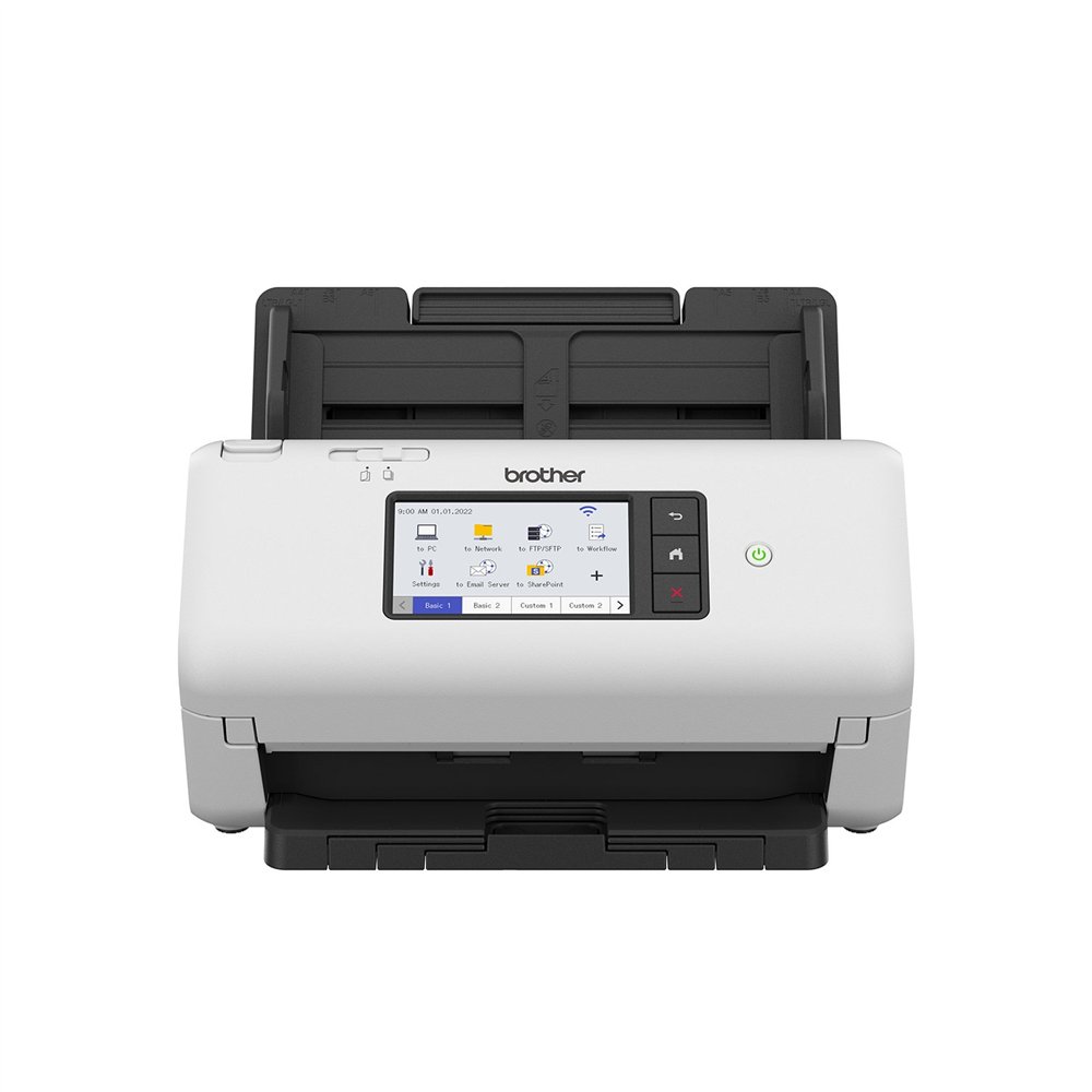 Brother ads-4700w adf + sheet-fed scaner 600 x 600 dpi a4 negro, blanco
