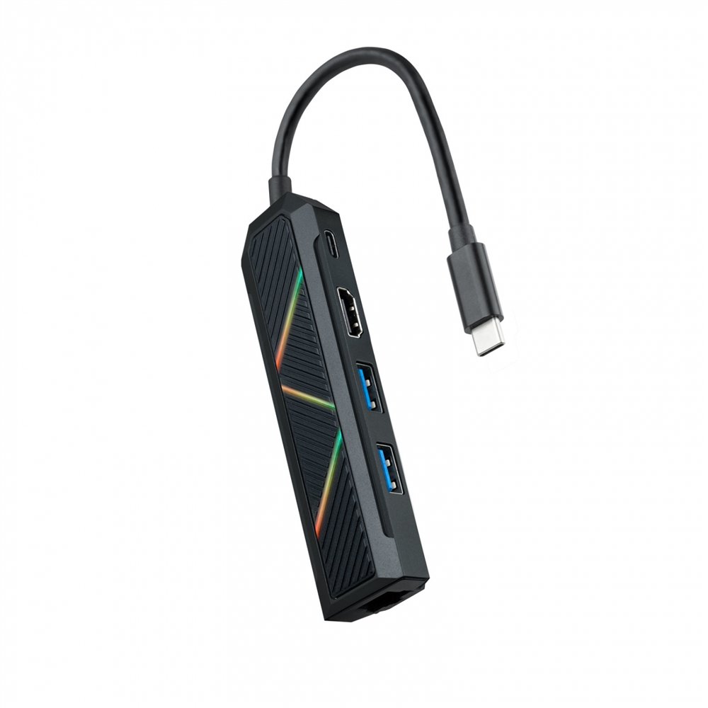 Nanocable 10.16.0501 base para portã¡til y replicador de puertos alã¡mbrico usb 3.2 gen 1 (3.1 gen 1) type-c negro