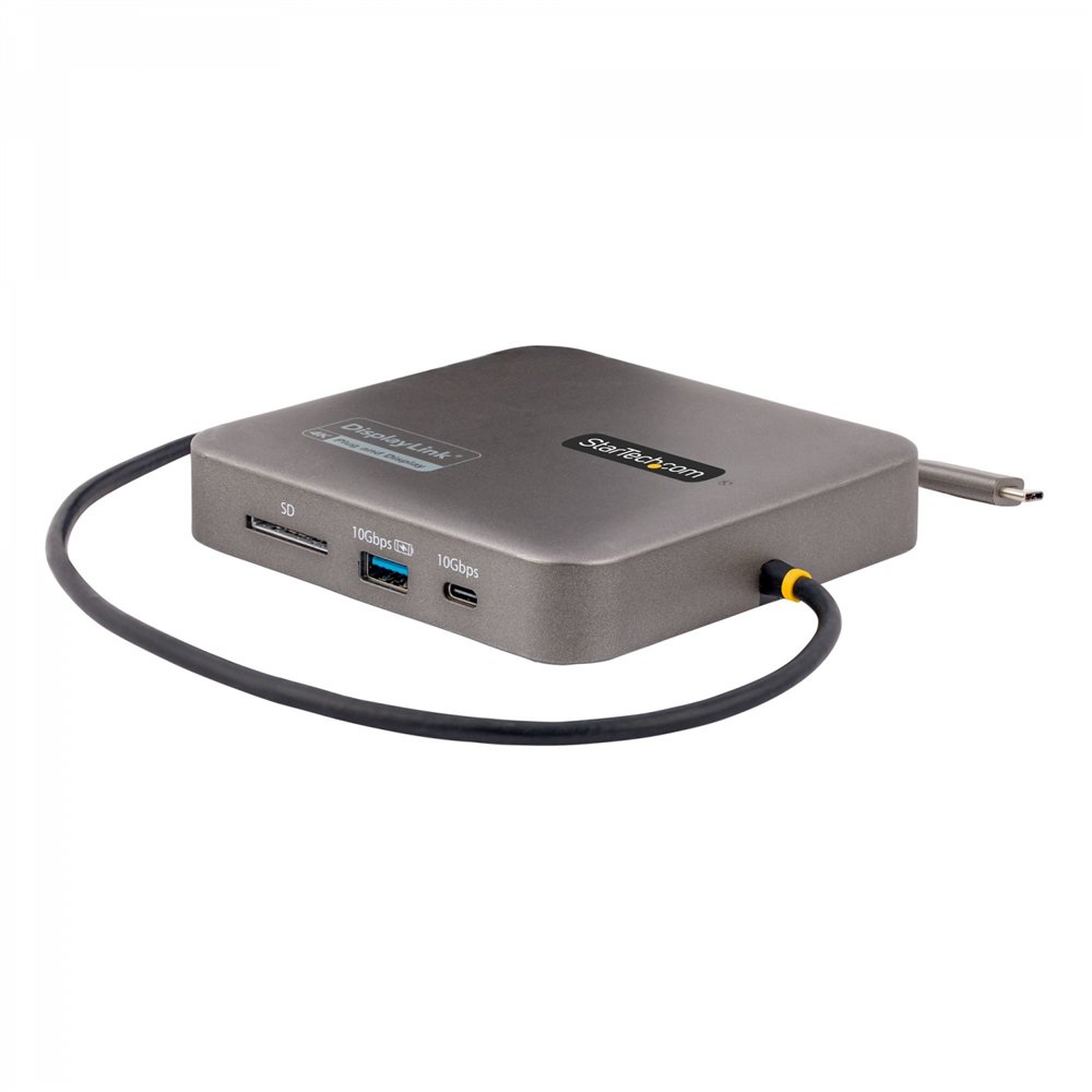 startech.com adaptador multipuertos usb-c - ví­deo doble hdmi - 4k 60hz - hub usb 3.1 de 2 puertos de 10gbps - pd de 100w de pas