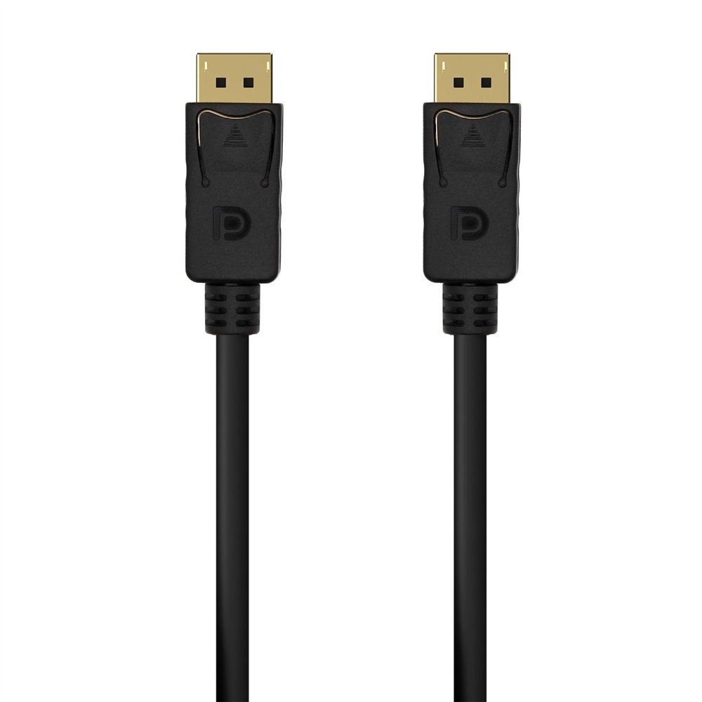 Aisens cable displayport v1.2 4k@60hz, dp/m-dp/m, negro, 0.5m