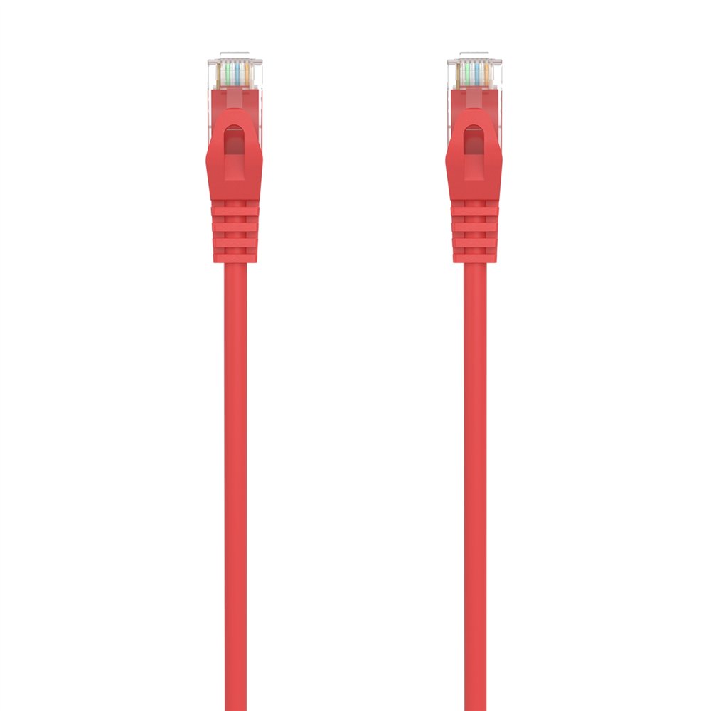 Aisens cable de red latiguillo rj45 lszh cat.6a 500 mhz utp awg24, rojo, 2.0m
